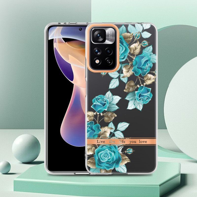 θηκη κινητου Xiaomi Redmi Note 11 Pro Plus 5G Άνευ Ραφής Floral